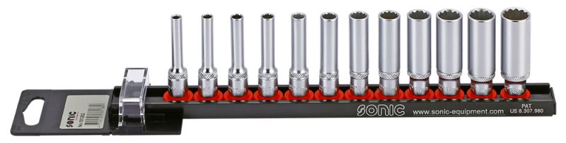 TOOL SETS Socket set 12 angled, 1/4", Size: 10, 11, 12, 13, 4, 4.5, 5, 5.5, 6, 7, 8, 9; 12pcs  Art. 101202