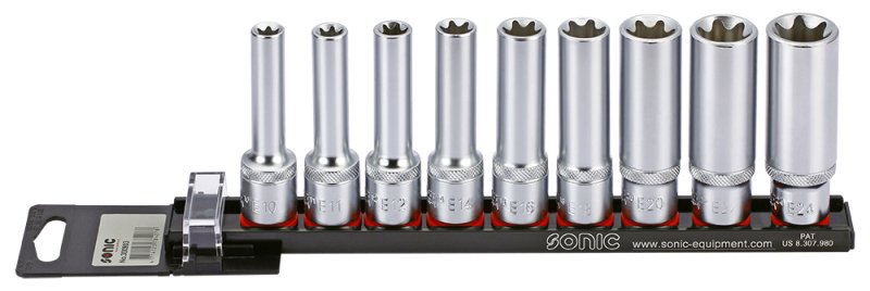 TOOL SETS Socket set TORX, 9 pcs  Art. 300903