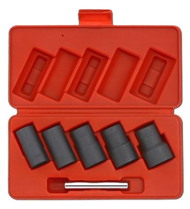 TOOL SETS Socket set 1/2", Size: 17, 19, 21, 23, 27, 5 pcs (Rear axle)  Art. 300504