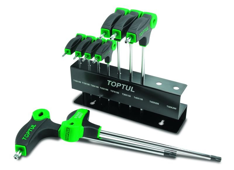 TOOL SETS Hex key set, TORX, Size: T10; T15; T20; T25; T27; T30; T40; T45; T50, 9 pcs  Art. GAAX0901