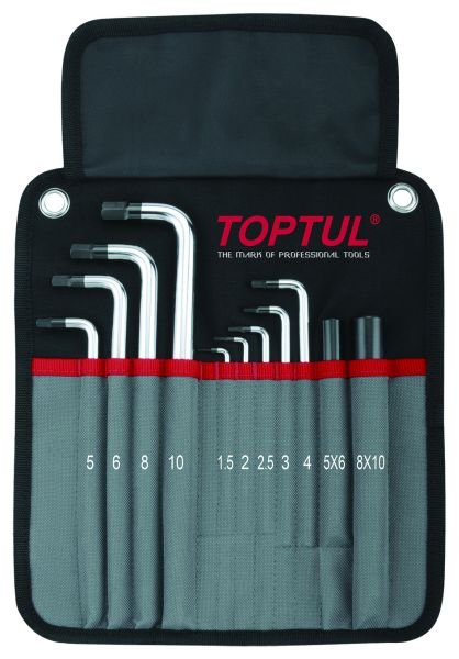 TOOL SETS Hex key set, HEX, Size: 1.5/2/2.5/3/4/5/6/8/10, 11 pcs  Art. GPAQ1101