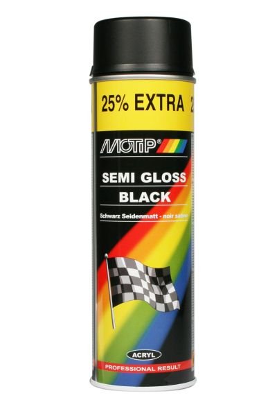 Spray paints, paints and varnishes Spray paint SEMI GLOSS black semi-gloss 500ml  Art. 004001