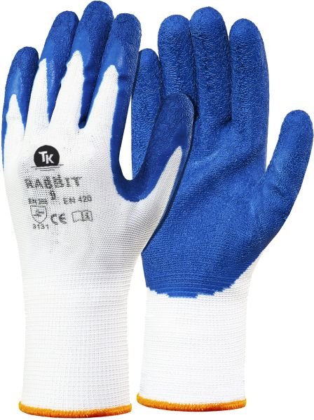 Gloves Gloves, latex and polyester, M 12 pairs  Art. 0XREK0235M