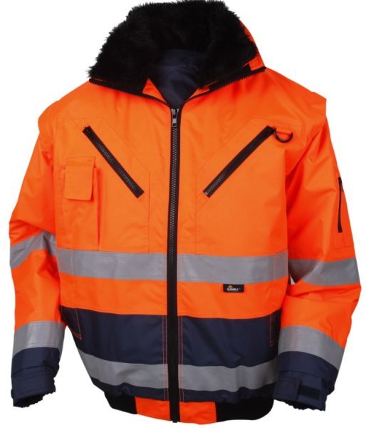Work and protective clothing Winter jacket, orange with reflectors, size L  Art. BEVWJK126BONL