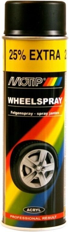 Spray paints, paints and varnishes Wheel paint spray black glossy 500ml (500)  Art. 04018