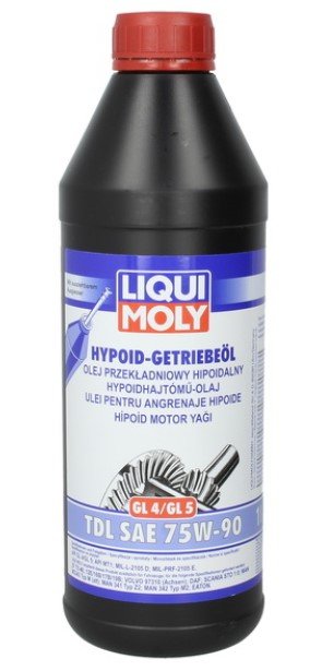 Gear oils Gear oil Hypoid Getriebeoil (1L) 75W90 API GL-4; GL-5; MT-1; DAF; MAN 3343 TYPE M; MAN 341 TYPE Z2; MAN 342 TYPE M2; MB 235.0; MIL-L-2105D; MIL-PRF-2105E; SCANIA TO-1; VOLVO 97310; ZF TE-ML  Art. LIM265575W901L