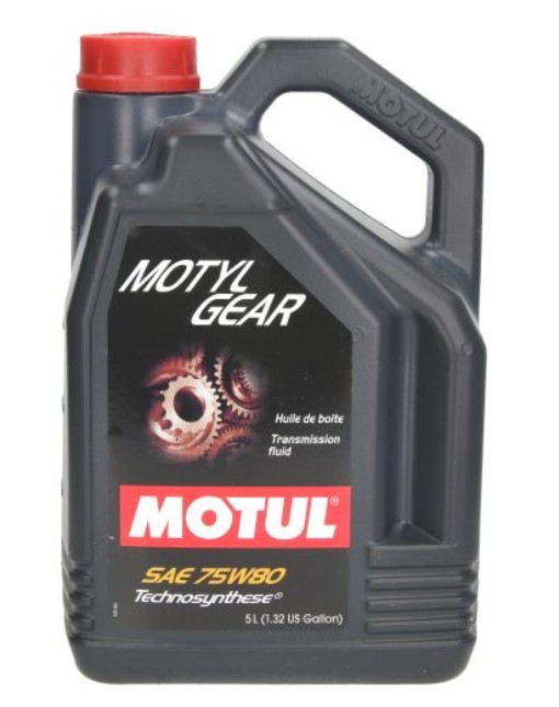 Gear oils Gear oil (5L) 75W80 API GL-4; GL-5; MIL-L-2105D  Art. MOTYLGEAR75W805L