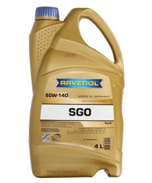 Gear oils Mineral gear oil (4L) 80W140 API GL-5; MT-1; MACK GO-J; MIL-L-2105D; SCANIA STO  Art. RAVSGO80W140GL54L