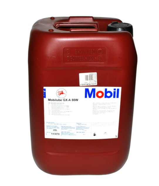 Gear oils Mineral gear oil MOBILUBE (20L) 80W API GL-4; MAN 341 TYPE E1; MAN 341 TYPE Z2; MB 235.1  Art. MOBILUBEGX80WA20L