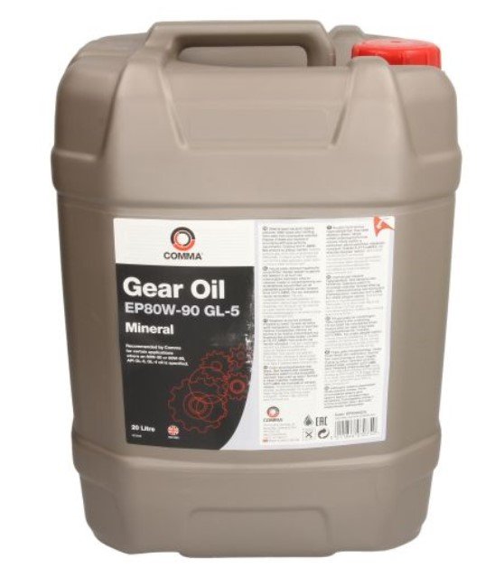 Gear oils Gear oil MTF (20L) 80W90 API GL-5; FORD M2C197-A; MB 235.0  Art. GEAROILEP80W90GL520L
