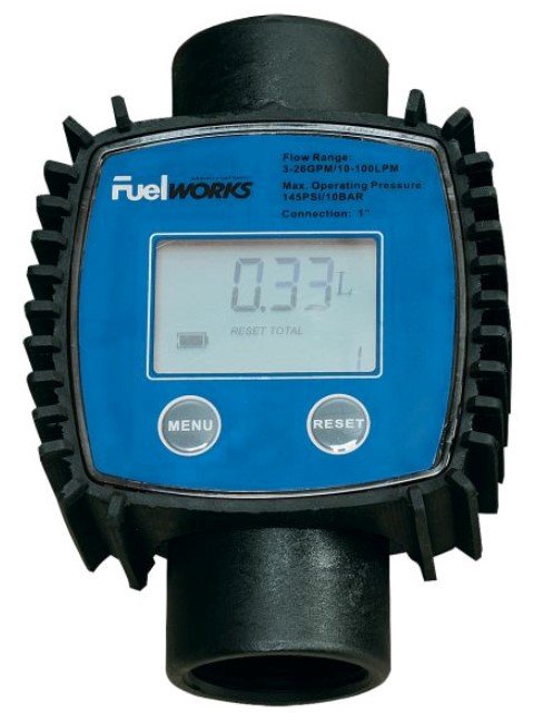 Brake and coolant testing and processing Fuel gauge AD Blue 6-100L/min 1"  Art. 0XPTBC0015
