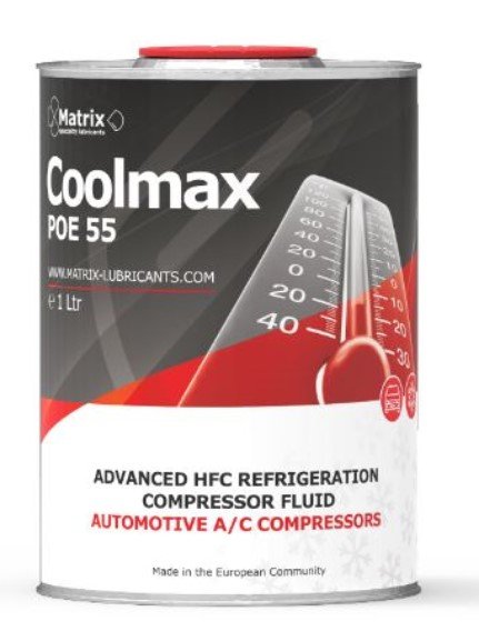 Air conditioning compressor oils Air conditioning compressor oil POE 55, 1L, R134a  Art. COOLMAXPOE55