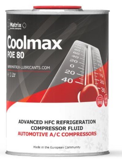 Air conditioning compressor oils Air conditioning compressor oil POE 80, 1L, R134a  Art. COOLMAXPOE80