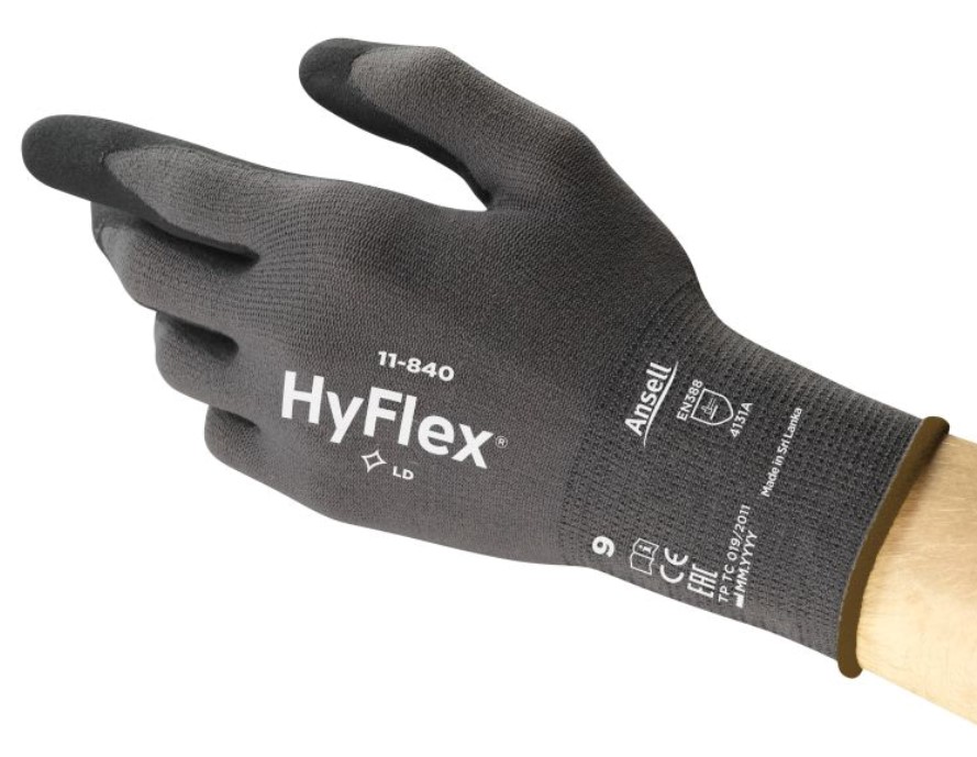 Gloves Gloves, HYFLEX, nitrile / nylon / spandex, L 12 pairs  Art. 11840L