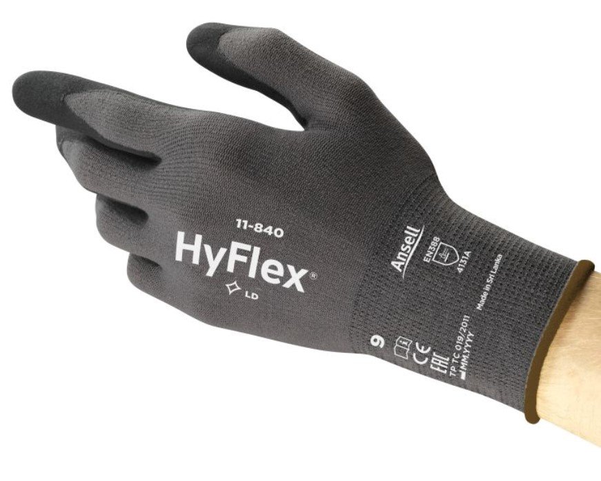 Gloves Gloves, HYFLEX, nitrile / nylon / spandex, XL 12 pairs  Art. 11840XL
