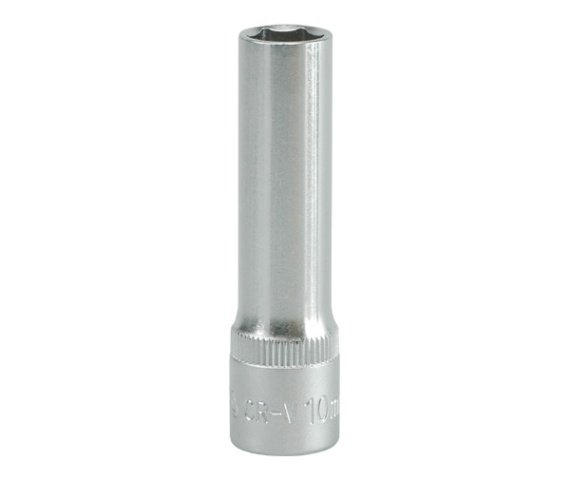 Sockets and screwdrivers Socket CRV 6 angled, Size: 10, 3/8", Length: 63 mm  Art. YT3824