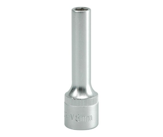 Sockets and screwdrivers Socket CRV 6 angled, Size: 8, 1/2", Length: 76 mm  Art. YT1221