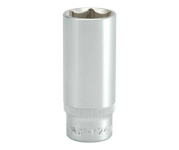 Sockets and screwdrivers Socket CRV 6 angled, Size: 24, 1/2", Length: 76 mm  Art. YT1237