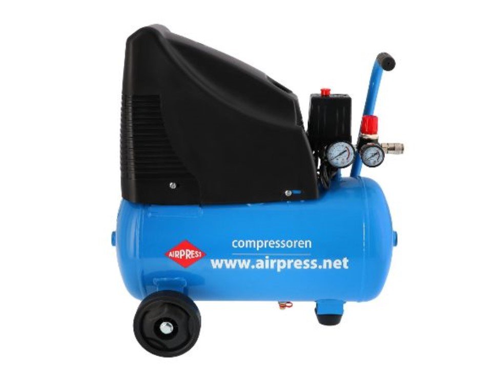 Compressed air compressors and tire inflators 1.1 kW 230V 6-8 bar, 215l/min., 24L  Art. 36741