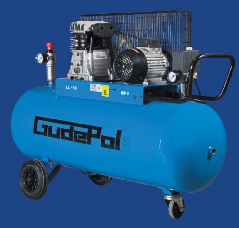 Compressed air compressors and tire inflators 2.2 kW 230V 10 bar, 350l/min., 150L  Art. 0XGD28150350230V