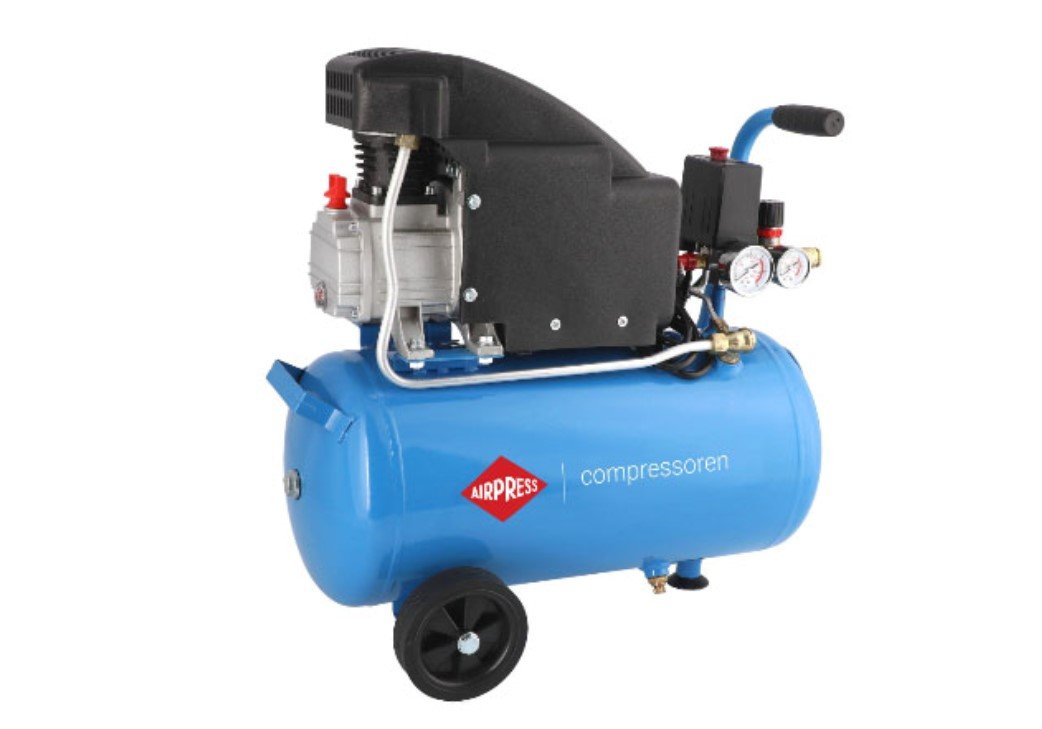 Compressed air compressors and tire inflators 1.1 kW 230V 6-8 bar, 150l/min., 24L  Art. 36744