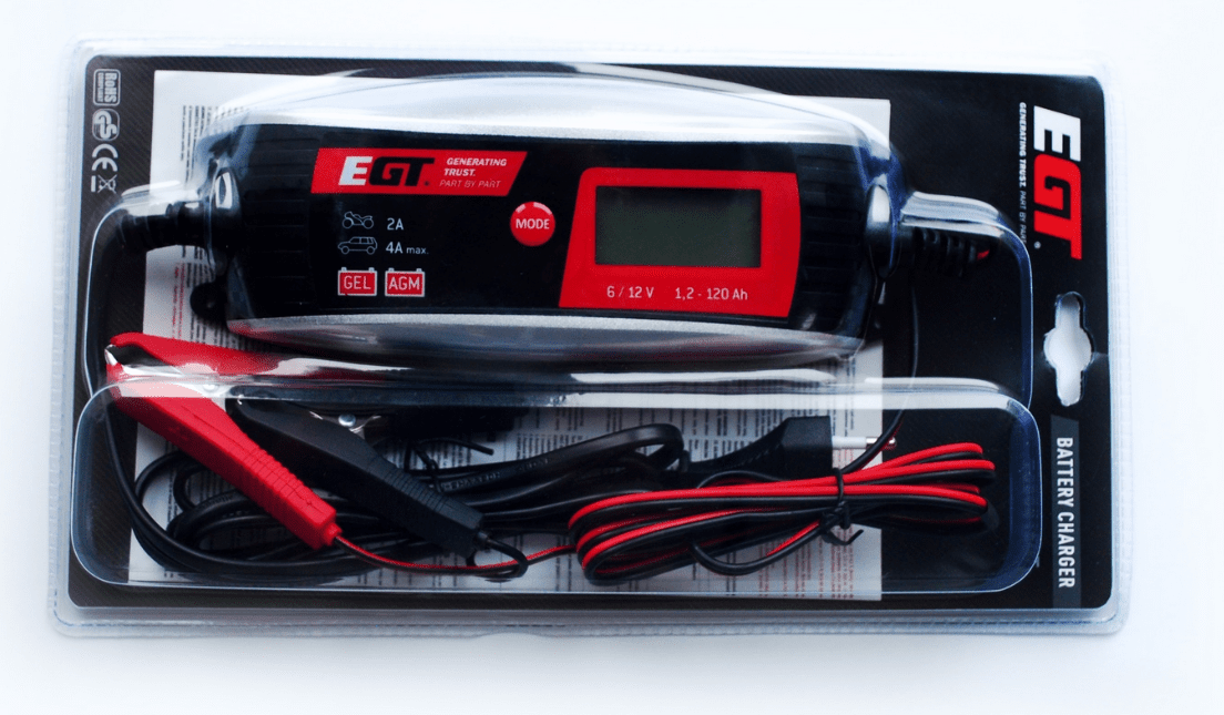 Battery chargers Battery charger, charging current 10A, charging voltage 12V, power source voltage 230v  Art. 960001EGT