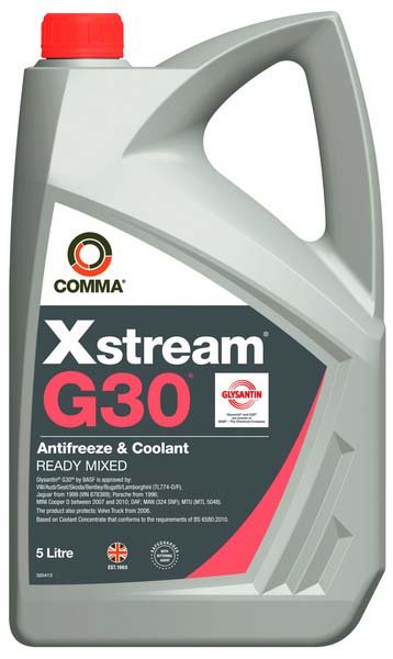 Coolants Ready-to-use universal antifreeze Red G12 plus 5L (Left)  Art. XSTREAMG305L