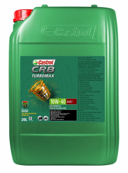 Motor oils Engine oil CASTROL CRB TURBO 10W40 E4/E7 20L  Art. CRBTURBO10W40E4E720L