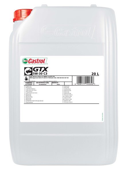 Motor oils Engine oil CASTROL GTX 5W30 C3 20L  Art. GTX5W30C320L