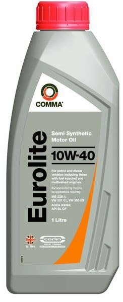 Motor oils Engine oil COMMA EUROLITE 10W40 1L  Art. EUROLITE10W401L