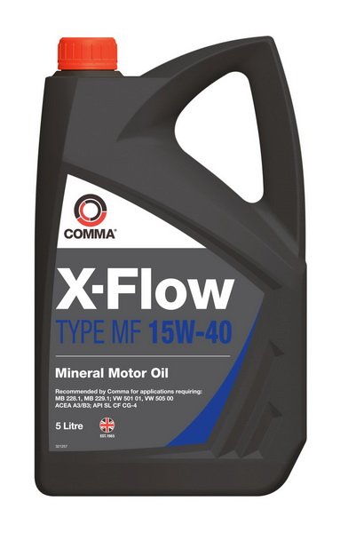 Motor oils Engine oil COMMA X-FLOW MF 15W40 MIN. 5L  Art. XFLOWMF15W40MIN5L