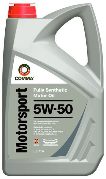 Other Motor Oils Motor oil COMMA MOTORSPORT 5W50 5L  Art. MOTORSPORT5W505L