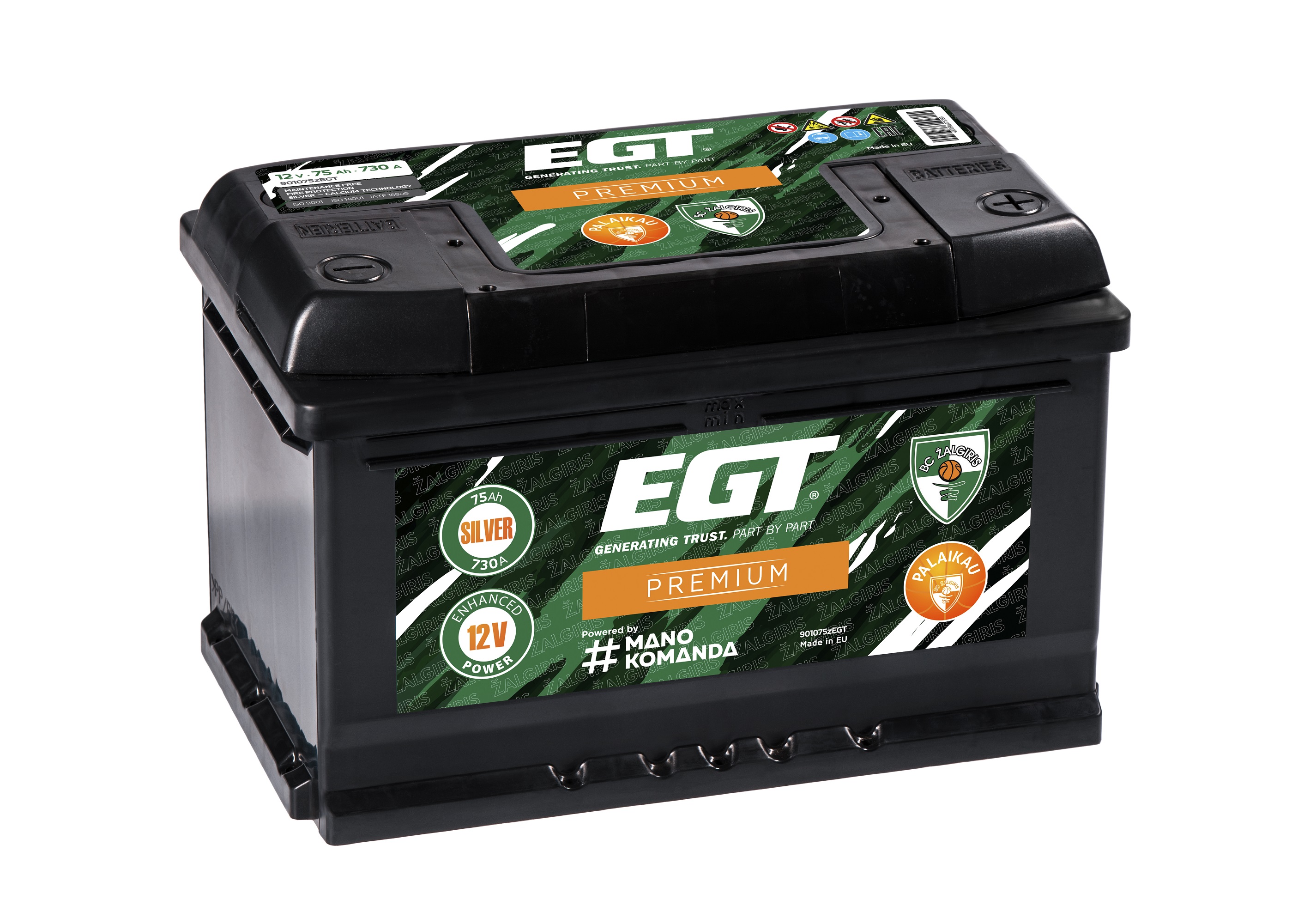 Starter battery, PREMIUM (Front axle)  Art. 901075ZEGT