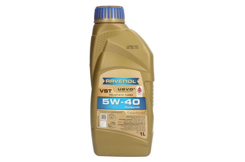 Motor oils Engine oil RAV TURBO VST 5W40 1L  Art. RAVTURBOVST5W401L