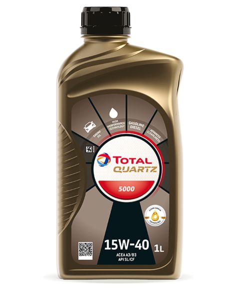 Motor oils Engine oil QUARTZ 5000 15W40 1L  Art. QUARTZ500015W401L