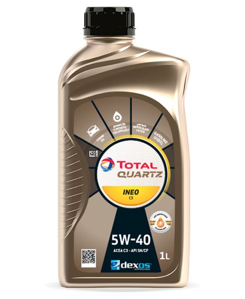 Motor oils Engine oil QUARTZ INEO C3 5W40 1L  Art. QUARTZINEOC35W401L