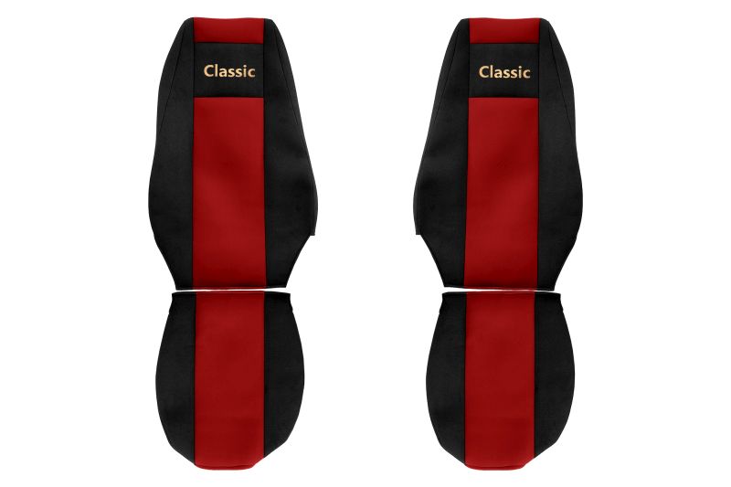 Seat covers Seat cover Velor, Red - black, RENAULT PREMIUM  Art. FCOREPS18RED