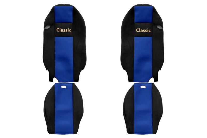 Seat covers Seat cover Velor, Blue - black, MERCEDES ACTROS MP 2  Art. FCOREPS23BLUE