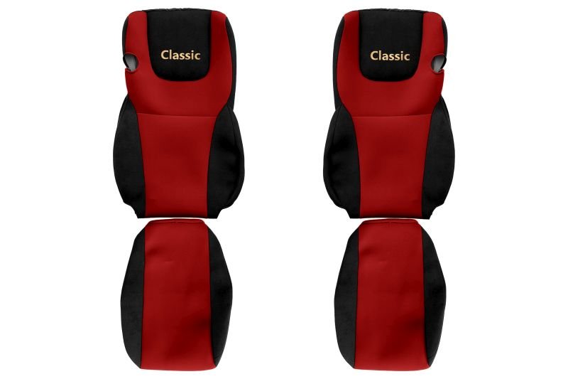 Seat covers Seat cover Velor, Red, DAF XF  Art. FCOREPS29RED