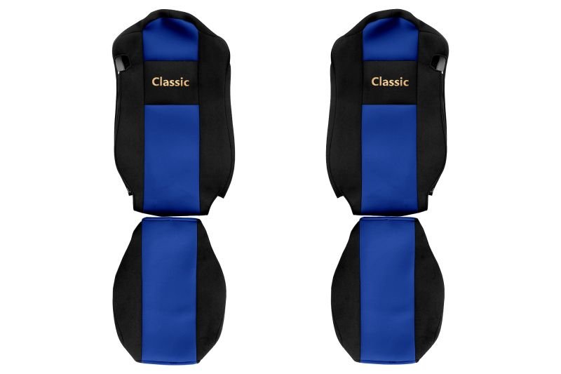 Seat covers Seat cover Velor, Blue - black, MERCEDES ACTROS MP4 07.11  Art. FCOREPS31BLUE