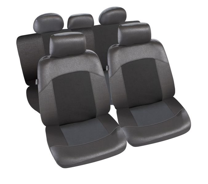 Seat covers Seat cover Eco-leather / suede, Black, Size T2  Art. MMTA048227780