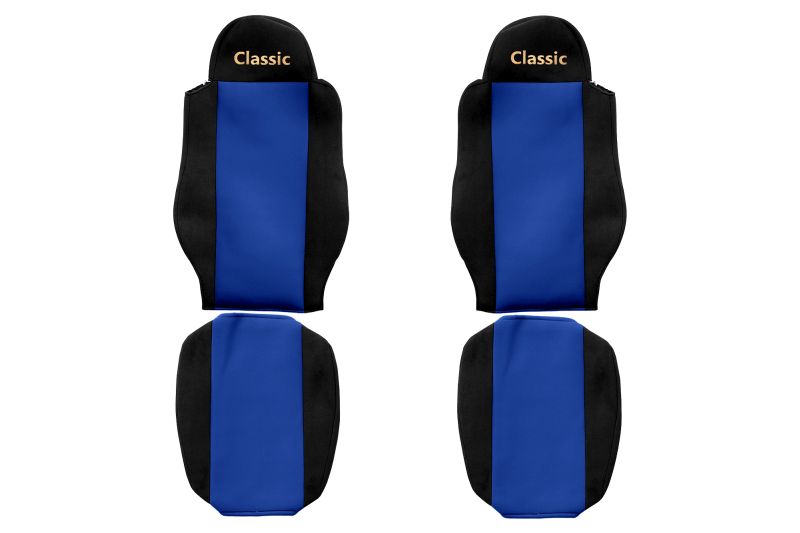 Seat covers Seat cover Velor, Blue - black, MAN TGA, TGL I, TGM I, TGS I 06.99-  Art. FCOREPS05BLUE