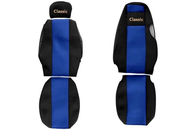 Seat covers Seat cover Velor, Blue - black, SCANIA 4  Art. FCOREPS15BLUE