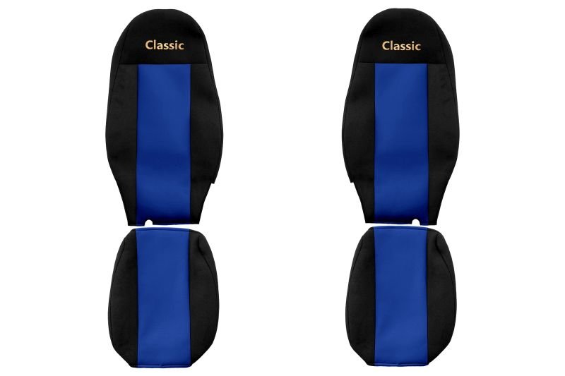 Seat covers Seat cover Velor, Blue - black, VOLVO FH 12 FH 16  Art. FCOREPS27BLUE