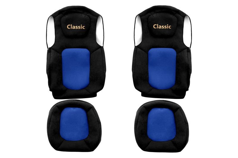 Seat covers Seat cover Velor, Blue - black, FORD F-MAX 11.18-  Art. FCOREPS42BLUE