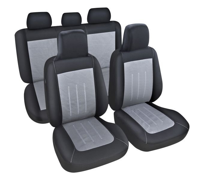 Seat covers Seat cover Polyester, Gray - black, Size T3  Art. MMTA048231450