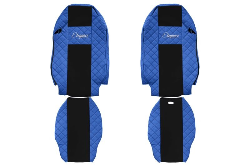 Seat covers Seat cover Eco-leather / velor, Blue - black, MERCEDES ACTROS MP2 / MP3 10.02-  Art. FCOREFX10BLUE
