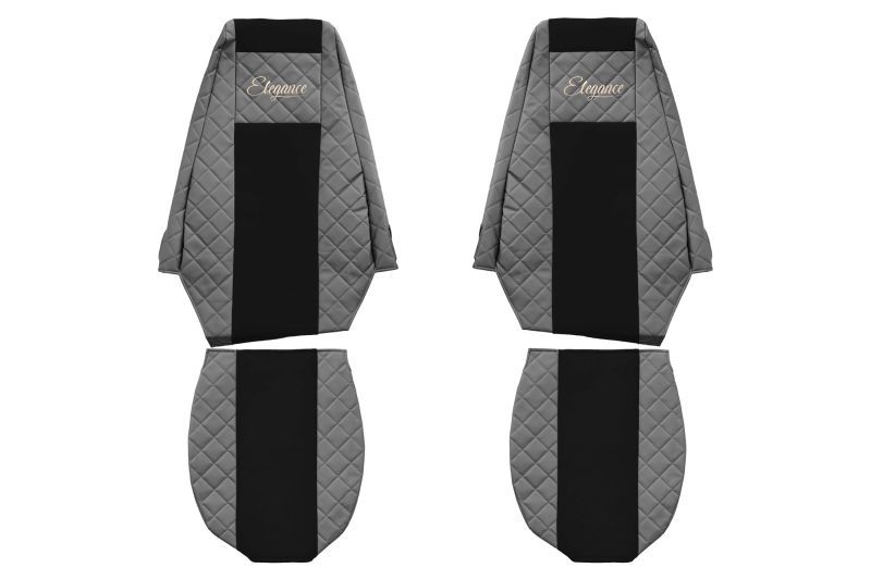 Seat covers Seat cover Eco-leather / velor, Grey, RVI MAGNUM 10.04-  Art. FCOREFX08GRAY