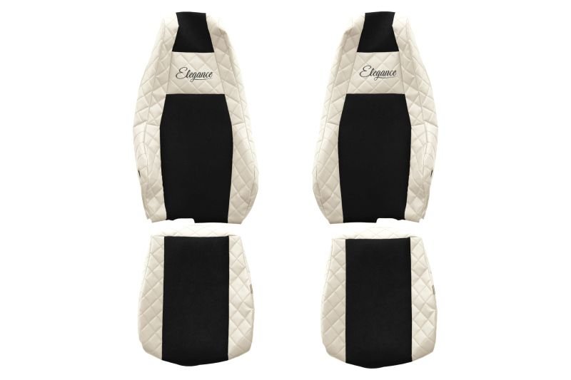 Seat covers Seat cover Eco-leather / velor, White, SCANIA L,P,G,R,S 06.17-  Art. FCOREFX23CHAMP