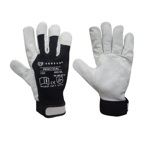 Gloves Gloves leather, 9/L, 12 pairs  Art. 0XREK5152L